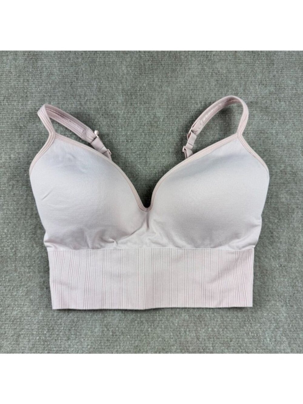 Athleta Embrace Bra XS D-DD Cups Minimalist Pink Wireless Lightly Padded Comfy